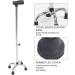 Walking Stick for Elderly Stainless Steel Crutches Level 9 Height Adjustable with 4 feet Support Retractable Walker for Elderly Interesting - Buy Online on GoSupps.com