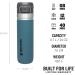 Stanley Quick Flip Stainless Steel Water Bottle | 0.71L | 12+ Hours Cold | BPA-Free Dishwasher-Proof Leak-Proof Thermos | Lagoon Color - Buy Online on GoSupps.com