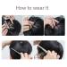 Drasawee Real Human Hair Topper for Men - Short Black Clip-In Hairpiece for Thinning Hair 16x18cm Natural Style - Buy Online on GoSupps.com