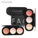 FOCALLURE 3 Types 3 Colors Blush Highlighter Bronzer Palette Contour Shadow Powder Face Mankeup(3)