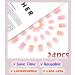 Sethexy Short Square False Nails - 24Pcs French Press on Acrylic Nails for Women & Girls - Floral Design - Buy Online on GoSupps.com