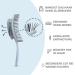 Ninabella Bio Hairbrush No Tangle Brush for Women Men & Children | Ideal for Curls & Long Hair | Unique Detangling Spiral Design Light Blue - Buy Online on GoSupps.com