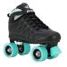 Lenexa Hoopla Kids Roller Skates - Roller Skates for Kids - Roller Skates for Girls - Roller Skates for Boys - Girls Roller Skates - Skates Adult Women - Roller Skates Men Black, Teal Size 5