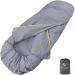 M44space Sleeping Bag Liner  Double Top Cover  Travel & Camping Sheets  100% Cotton  Bottom Zipper  Wide Head Cover with Drawstrings  Fine Seam Stitching  Adult Sleep Sack
