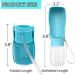 OODOSI Dog Water Bottle - Portable Dispenser for Outdoor Walking, Hiking, Travel - S Blue - Buy Online on GoSupps.com