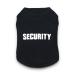 DroolingDog Dog Shirt Security Pattern Dog T-Shirt Pet Shirts for Small Dogs, Large, Black Large (8.8-13.2lb) Black