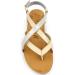 Blowfish Malibu Women's Granola Synthetic Flat Sandal 4 UK Gold Dile Silvermoon White - Buy Online on GoSupps.com
