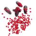 735 Pieces Red Nail Rhinestones | 3D Nail Diamonds Art Decoration Crafts DIY - Crimson Red Stones for Acrylic Nails - Buy Online on GoSupps.com