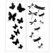 Premium Dragonfly & Butterfly Black Silhouette Tattoo Tattoos