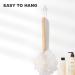 RASDDER Long Handle Bath Brush with Soft Mesh Loofah - Skin Exfoliating Shower Brush for Men and Women - Buy Online on GoSupps.com
