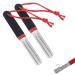 Darts Schleifstein Fishing 2 pieces of fish hook sharpener fishing hook grinders sharper fishing hook spitzer portable double-sided hook sharpener Schleifstein with handle and hanging for outdoor fishing (red)