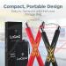 Logest Nunchucks - Pack of 2 with Storage Bag | Safe Foam Rubber & Steel Chain | Martial Arts Practice for Kids & Adults | Black/Red - Buy Online on GoSupps.com