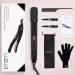 Prizm Patented 30 Curved Hair Iron - 1 Professional 2-in-1 Flat Iron & Curler for Perfect Styling - Buy Online on GoSupps.com