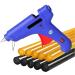 Manelord Glue Gun - 100W Hot Glue Gun with 10Pcs High Adhesion Hot Glue Sticks for Car Dent Repair  Home Improvement  Quick Daily Repair and DIY Small Craft Projects Blue