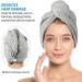 ForPro Professional Microfiber Hair Towel Wrap - 2 Pack Quick Dry Turban for Women | Cool Grey & Sky Blue | Premium Quality Fast Drying International Shipping - Buy Online on GoSupps.com