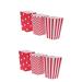 JECOMPRIS 96 Pcs Vacations The Holiday Party Packs Graduation Shower Girl Favors para Shower Ni a Holidays Popcorn Carton Birthday Party Supplies Candy Party Bag Red mediumx2pcs Redx2pcs