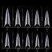 YIMART 600pcs Acrylic Long Stiletto Nail Tips - Sharp False Nail Art Tips for Salon - Clear - Buy Online on GoSupps.com