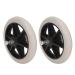 2PCS of Wheel Replacement Rubber Wheelchair Front Wheels Rollator Walker Anti Slip Replacement Casters Rollers Wheels Universal Replacement Wheel Accessories