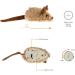 Gigwi Interactive Electric Cat Toy with Furry Tail - Automatic Squeaky Mice for Indoor/Outdoor Exercise - Brown Mouse (Original) - Buy Online on GoSupps.com