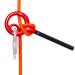 AOKWIT 9 Rescue Figure, Upgrade 8 Descender Climbing Gear Downhill Equipment Easy Operation Rigging Plate Aluminum Alloy Rigging Plate for Rock Climbing Belaying and Rappeling Device Red