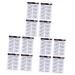 POPETPOP 12 Pcs Eyebrow Stickers Waterproof Stickers Water Transfer Eyebrow Sticker Post Paper