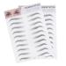 Didiseaon 6 Pcs 3d Eyebrow Stickers Hair Accessories Eyebrow Transfer Stickers Tool Eyebrow Trimming 6d ze008x3pcs Blackx3pcs