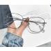 Computer Readers Blue Light Blocking Large Reading Glasses Anti Eyestrain Flat Light Mirror Designer Eyeglasses +0.00 Silver