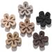 Flower Hair Clips For Women Girls Cute Medium Hair Claw Clips Daisy Hair Stuff Hair Claw Clips For Thick Thin Hair 2.75 Inch Flower Matte Large Claw Clips Non Slip Neutral Jaw Clips Hair Accessories 6 Pack Brown