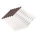 FOMIYES 24 Pcs Eyebrow Stickers Black Stickers Bionic Eyebrow Imitation Eyebrow Sticker Eyebrow Trimming 3d