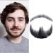 Human Hair Fake Face Beard and Mustache Invisible False Beards for Adults Men for Film Makeup and Special Effects Cosplay Party Prop Black - Buy Online on GoSupps.com