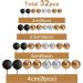 Astaron 32-Piece Tortendeko Balls Cake Topper Set - Mini Balloons & Rabbit for Weddings Birthdays & Baby Parties - Gold Silver & Black - Buy Online on GoSupps.com
