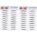 FRCOLOR 4 Pcs 3d Eyebrow Stickers Women s Suits Eyebrow Shaping Stickers Woman Water Proof Makeup Tools - Buy Online on GoSupps.com