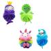 FRCOLOR Bath Scrubber Children's Cartoon Style Skin Scrubber Cleaning Tool Cartoon Bathroom Balls Body cleansers Body Skin Scrubbing Tool Baby Comfortable Cartoon Style Bath Ball