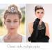 ROFIFY Audrey Hepburn Holly Golightly Pearls Crown Comb Tiara - Crystal Silver Plated Hairpiece Inspired by Breakfast at T's - Buy Online on GoSupps.com