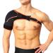 Adjustable Shoulder Support Brace - Compression Bandage Wrap for Joint Pain Relief | Strong Elastic Material | Perfect for Sports & Gym - Buy Online on GoSupps.com