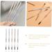 Housoutil 5pcs Tools Eyebrow Makeup Double-head with Thin Pens Pencil Brown Brush Pencils S Anti-perspiration - Buy Online on GoSupps.com