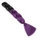 Gairyan Jumbo Braids Extensions - 60cm Ombre Synthetic Hair for Box Crochet Braids (Black & Purple) - 100g Afro Braiding Hair (1 Piece) - Buy Online on GoSupps.com