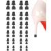 12 Pairs Heel Caps for High Heels 6 Sizes High Heel Protectors Black/Clear Heel Covers for High Heel Shoes Perfect for Walking on Grass and Outdoor Weddings Events (Black)