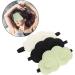 Lot de 3 Masques de Sommeil en Tissu Ice Silk Double Face Respirants Occultants et L gers Couleurs Vert Clair Noir et Beige pour Relaxation Sieste et D tente des Yeux  - Buy Online on GoSupps.com