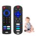 ROBBEAR Baby Teething Toys  Food Grade Silicone Teethers for Babies 3 6 12 18 Months  Fire TV Remote Shape Infant Chew Toys for Boys and Girls  Freezer BPA Free (Black+Black)