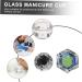 FRCOLOR Nail Art Crystal Cup Mini Crystal Bowl Nail Art Supplies Glass Tumbler with Lid Ring Holder Nail Liquid Cup Manicure Glass Cup Mini Bowl Cups White Crystal With Cover Accessories - Buy Online on GoSupps.com