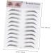 Housoutil 2pcs 3d Eyebrow Stickers 3d Brow Stickers Eyebrow Stencils Artificial Eyebrow Miss Suite Make up - Buy Online on GoSupps.com