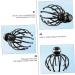 Minkissy 1stk Head Massage Device - Manual Scalp & Back Massager Scalp Scratching Tool 18x14.5cm Black - Ultimate Relaxation - Buy Online on GoSupps.com