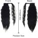 BERRYLION Ponytail Hair Extension Water Wave Ponytail Extension|Synthetic Pony Tails Extensions|Curly Ponytail Extension 24 Inch-Black Water Wave Black - Buy Online on GoSupps.com