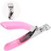 TRIXES Nail Clippers - False Nail Tip Cutters - Nail Trimmer for Acrylic or Gel Nails - Professional Nail Tip Clippers - False Nails Artificial Gel Nails Shaper - Professional Manicure Tools - Pink - Buy Online on GoSupps.com