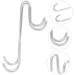 STOBAZA Towel Hook Hangers for Clothes Hangers Heavy Duty Over The Door Hook Clothes Hook Bathrobe Hanging 18X10CM Silver - Buy Online on GoSupps.com