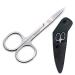 Sularpek 1 Pcs Cuticle Nail Scissors Beauty Scissors Professional Stainless Steel Nail Scissors Professional Multi-Purpose for Nails Nose Hair Eyebrow Moustache