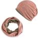 XYIYI Women's Chemo Hat - Slouchy Headwear 2 Pack (Pink & Gray) | Comfortable Cancer Hats for All-Day Wear - Buy Online on GoSupps.com
