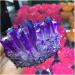 300-350g Purple Natural Crystal Electroplate Cluster Stone RawCrystals Rock Specimen Home Decor Gifts Room Decoration Full of Texture - Buy Online on GoSupps.com