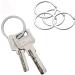10 Pack 1 Inch Silver Flat Key Rings - Metal Keychain Split Rings for Home, Car, Office Keys - Buy Online on GoSupps.com